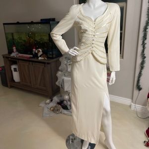 2 Piece Cream Gown